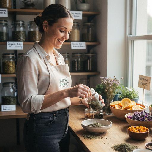 Prikaz sastojaka čaja, uključujući kurkumu, đumbir i zeleni čaj.